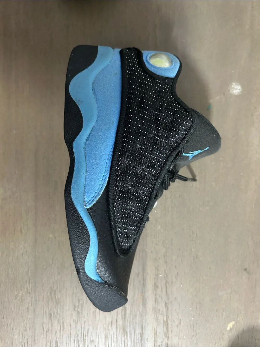 Nike Kids Black and Light Blue Slip-On Sneakers